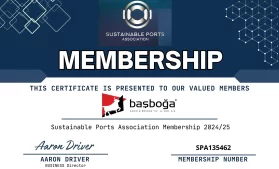 Suistanable Ports Association Basboga Certificate